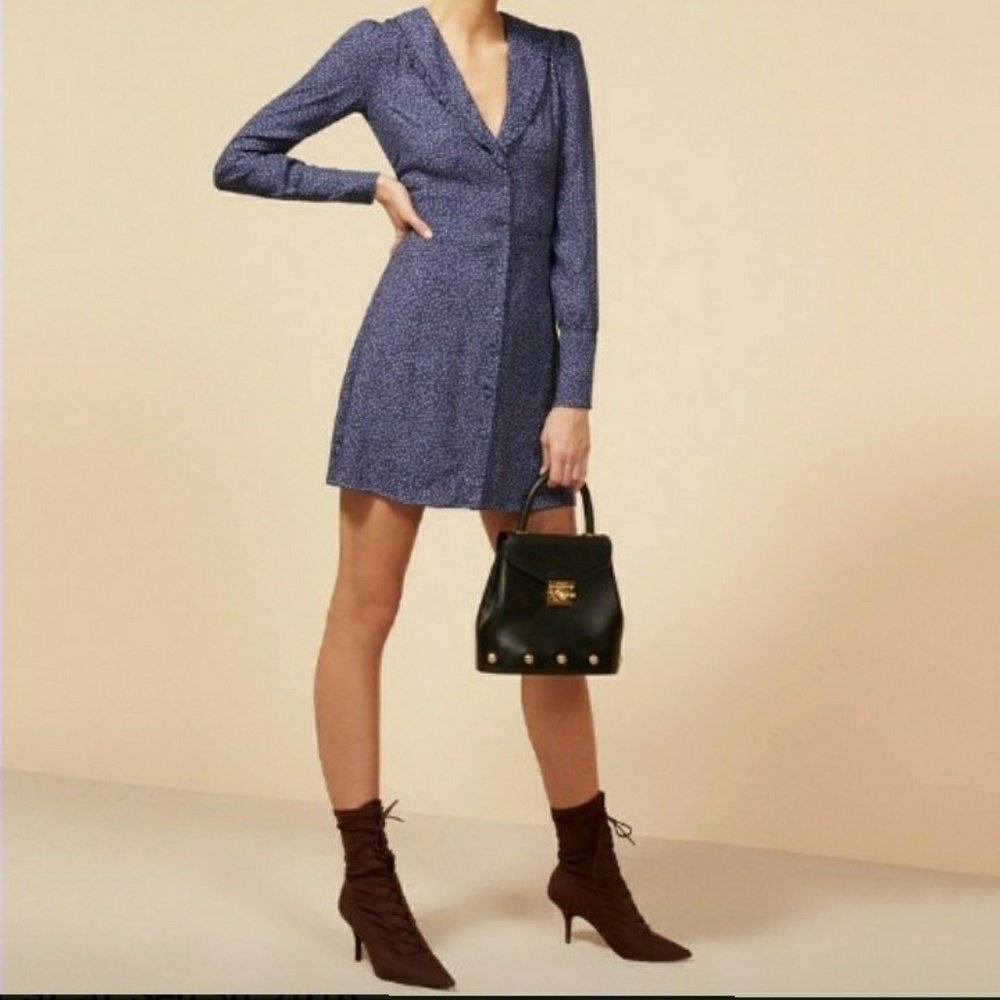 Reformation Martha Dress in Hyacinth